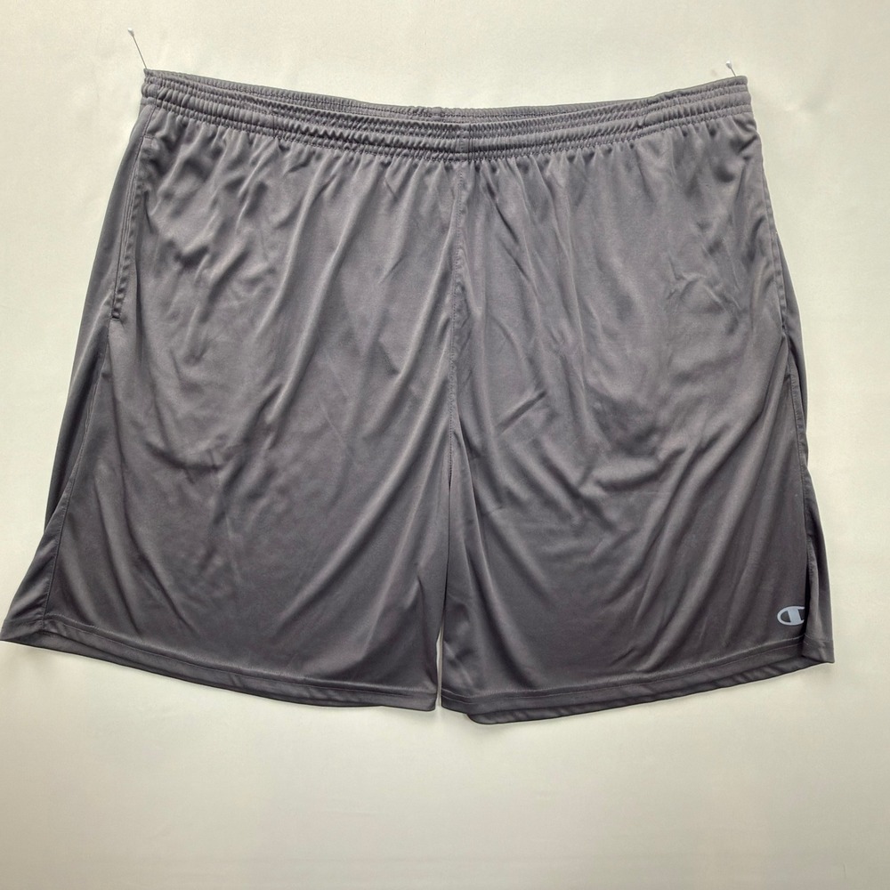 Champion Shorts Mens 4XL Athletic Basketball Gray Solid Regular Fit Modern
